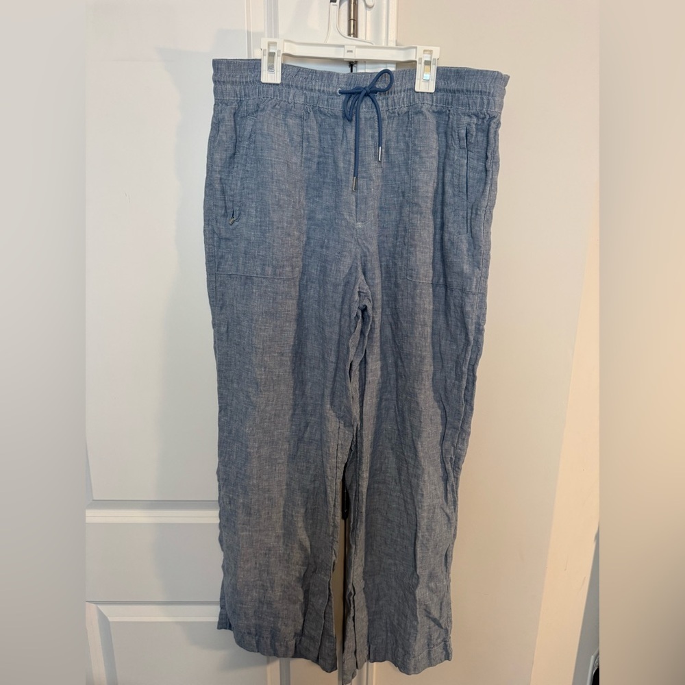 Athleta Women’s Gray/blue linen pants